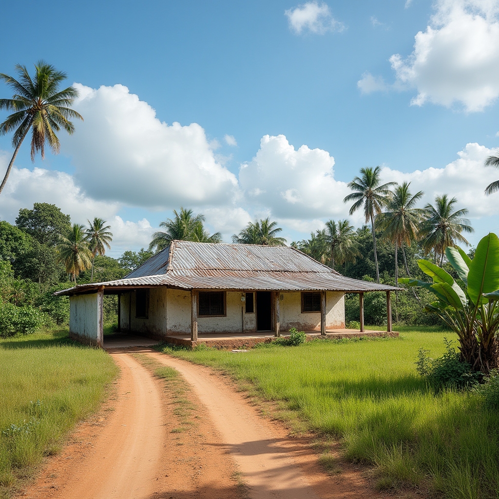 Rural and semi-urban properties in interior Paraguay surrounded by green landscape